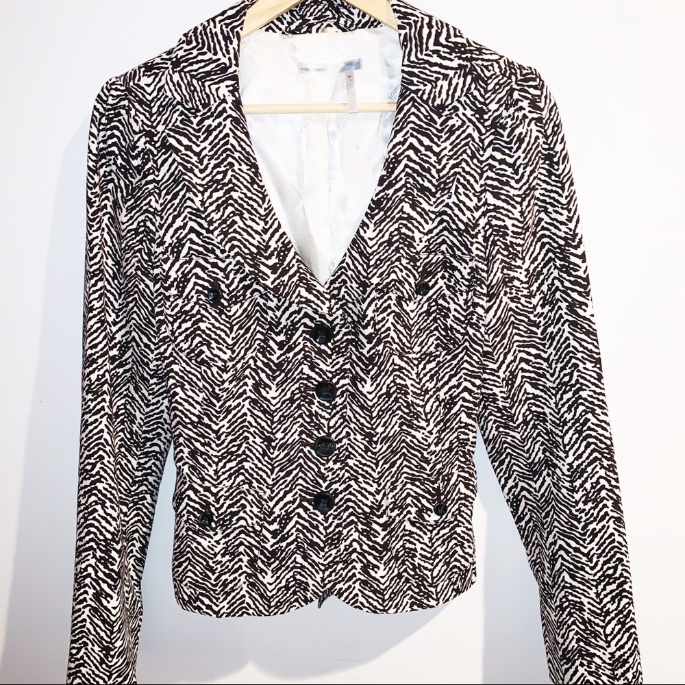 Classiques Entier Jacket Brown White Animal Print